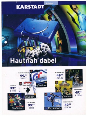 Karstadt - advertising page PlayStation 1 N64