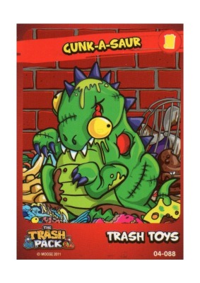 gunk-a-saur / trash toys - The Trash Pack Trading Cards - Series 2