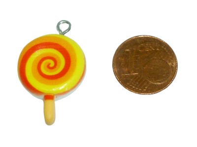yellow lollipop - diy pendant