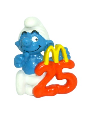 25th Anniversary Mc Donalds Promotional Smurf - the smurfs