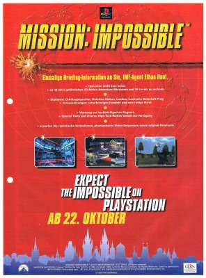 Mission Impossible - advertising page PS1