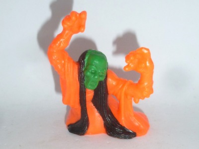 Monster in my Pocket - Jenny Greenteeth - Figur orange - Serie 4 - Super Scary - 1992 Matchbox