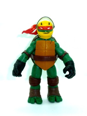 Raphael mit gelben Bikerhelm - Teenage Mutant Ninja Turtles - 2010er Actionfigur