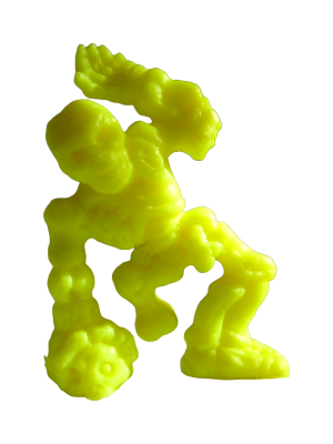 Skeleton neon yellow No. 47 - Monster in my Pocket - Series 1 - 90s