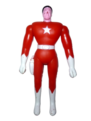 red action figure with star on chest