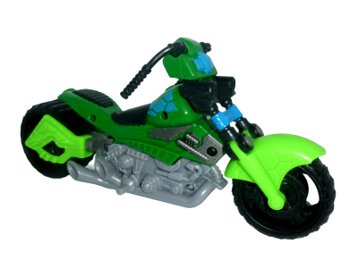Motorcycle - green Bike 2014 Viacom, Playmates - Teenage Mutant Ninja Turtles - 2010s Vehicle