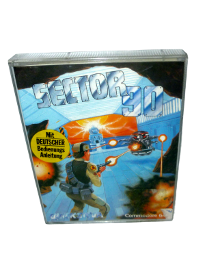 Sector 90 - Cassette / Datasette Quicksilva 1987 - Commodore 64 / C64