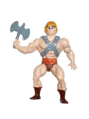 He-Man - small cake figure with axe - Masters of the Universe - 80s