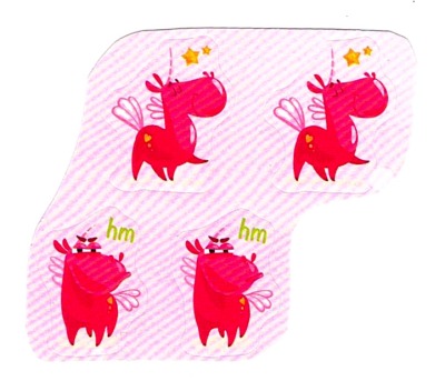 Mini pinke Einhorn Sticker