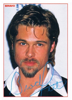 BRAVO Brad Pitt autograph card
