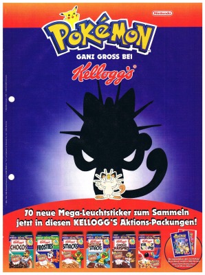 Pokemon - Nintendo Kelloggs Advertisement