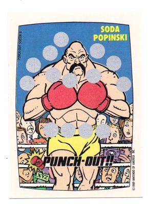 Punch Out - NES Rubbelkarte - Screen 8 Topps / Nintendo 1989 - Nintendo Game Pack Serie 1 - 80er