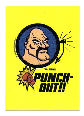Punch Out Soda Popinski - NES Sticker Topps / Nintendo 1989 - Nintendo Game Pack Serie 1 - 80er