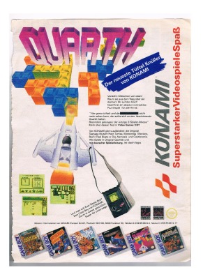 Konami Werbung - Quarth Game Boy
