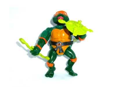 Rock n Roll Michelangelo - WACKY ACTION - Teenage Mutant Ninja Hero Turtles - 90s Action Figure