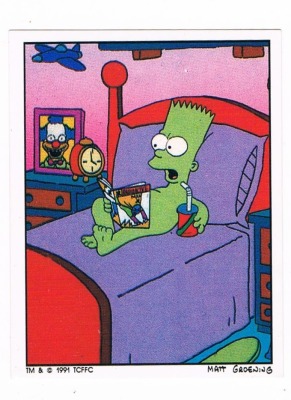 Panini Sticker No. 104 - The Simpsons 1991