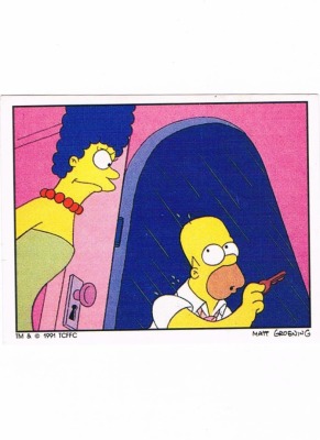 Panini Sticker No. 13 - The Simpsons 1991