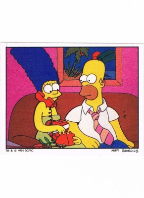 Panini Sticker Nr 16 - The Simpsons 1991