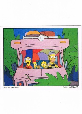 Panini Sticker No. 166 - The Simpsons 1991
