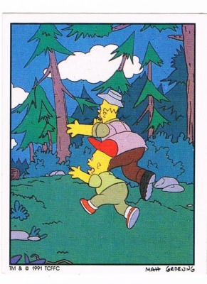 Panini Sticker No. 175 - The Simpsons 1991