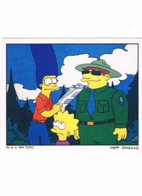 Panini Sticker No. 194 - The Simpsons 1991