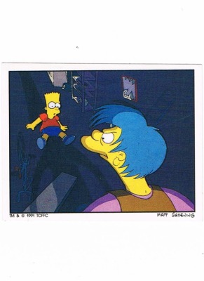 Panini Sticker No. 28 - The Simpsons 1991
