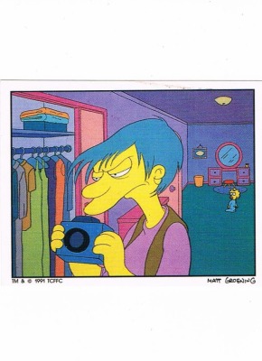 Panini Sticker No. 32 - The Simpsons 1991