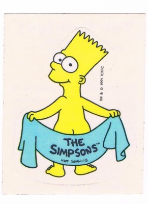 Panini Sticker Nr. 63 - The Simpsons 1991