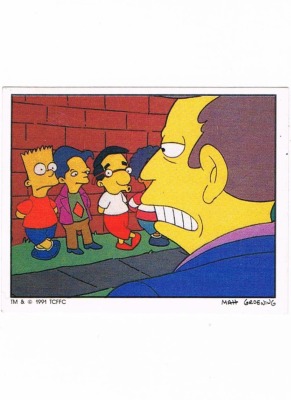 Panini Sticker No. 68 - The Simpsons 1991