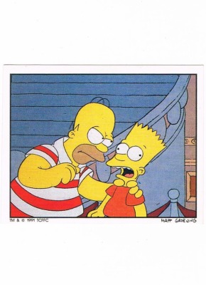 Panini Sticker No. 108 - The Simpsons 1991