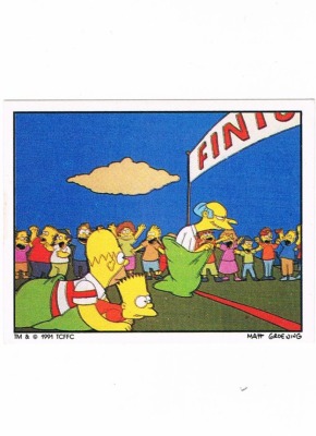 Panini Sticker No. 114 - The Simpsons 1991