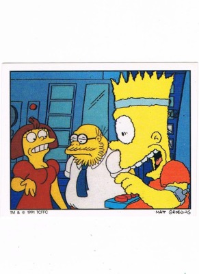Panini Sticker No. 142 - The Simpsons 1991