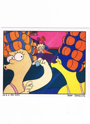 Panini Sticker No. 18 - The Simpsons 1991