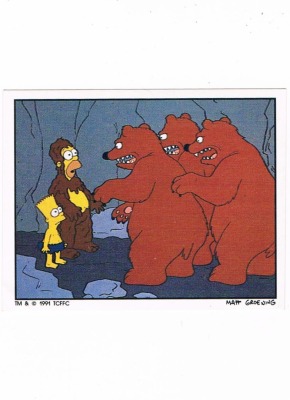 Panini Sticker Nr. 198 - The Simpsons 1991