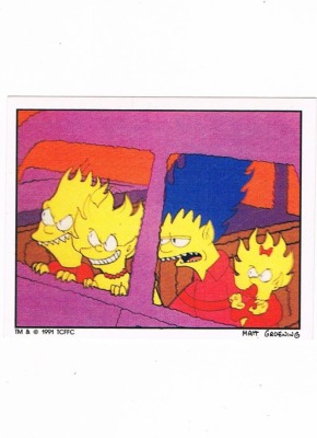 Panini Sticker No. 122 - The Simpsons 1991