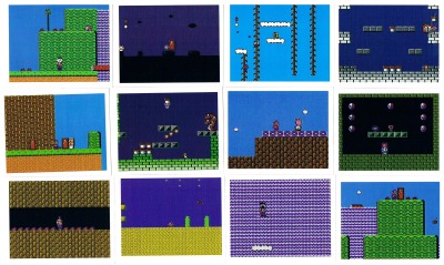Super Mario Bros. 2 - Nintendo NES Ingame Stickers - 12 pieces - Nintendo / Merlin 1992