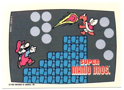 Super Mario Bros - NES Rubbelkarte - Screen 4 Topps / Nintendo 1989 - Nintendo Game Pack Series 1
