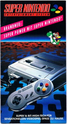 Super Nintendo Entertainment advertising brochure from 1992