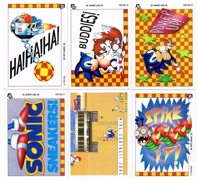 Sonic the Hedgehog Trading Cards / Sticker Topps 1993