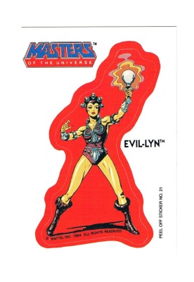 Masters of the Universe - Sticker - Evil-Lyn - Mattel Inc. 1984 - Topps Sticker He-Man MOTU - Jetzt