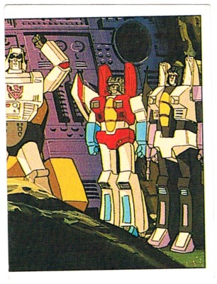 Panini Sticker No. 34 - The Transformers 1986