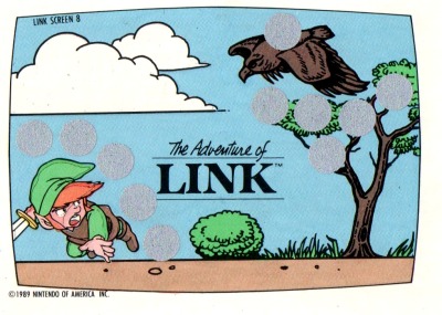 The Legend of Zelda 2 - The Adventure of Link - Rubbelkarte - Nintendo Game Pack Series 1 - 80s