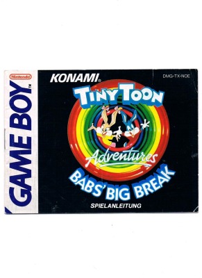 Tiny Toon - Babs big adventure - Bedienungsanleitung / Spielanleitung - Nintendo Game Boy