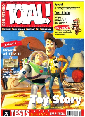 TOTAL Das unabhängige Magazin - 100% Nintendo - Ausgabe 4/96 1996