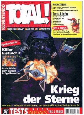 TOTAL Das unabhängige Magazin - 100 Nintendo - Ausgabe 3/96 1996