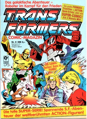 Transformers Comic Magazin Nr 6