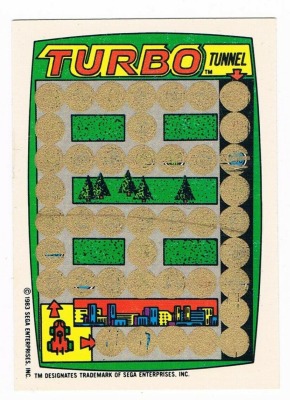 Turbo - Rubbelkarte - Video City / Sega 1983