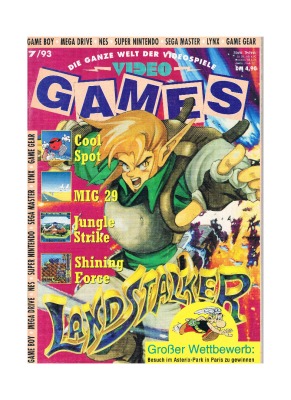 Ausgabe 7/93 1993 - Video Games - Magazin / Heft