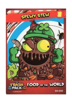 Spewy Stew / Food of the World - The Trash Pack Trading Cards - Series 2