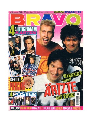 BRAVO - Nr.15 - 1994 94 - Roxette - Culture Beat - Marusha - Lucilectric - Die Prinzen - K7